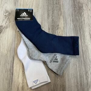 New Adidas 3 Pack Aeroready Arch Compression High Quarter Socks Men’s Large